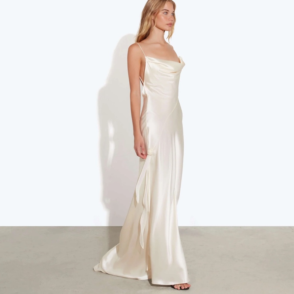 Rat & Boa Cream One Shoulder Dress - Picture 3 of 4